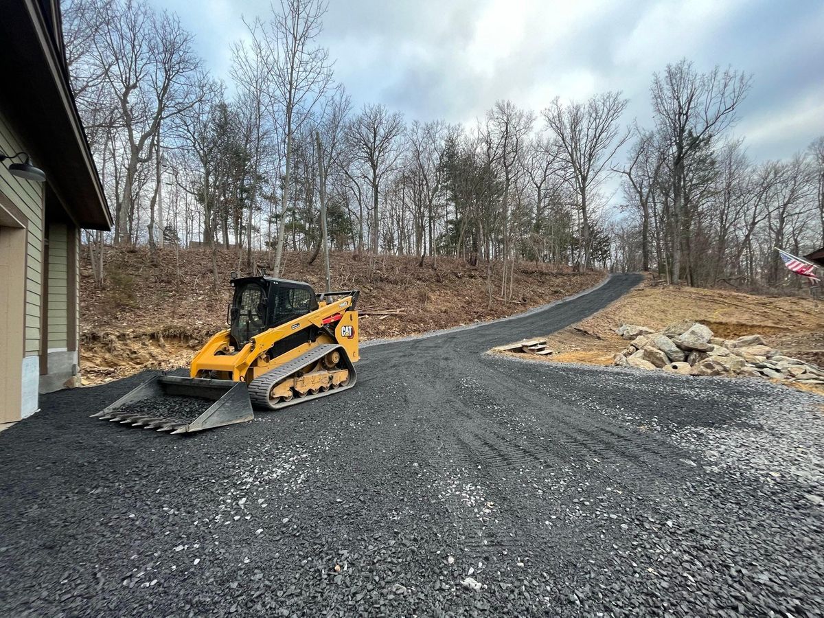 Driveway Construction for Schrock’s Land Management in Northern Virginia, Shenandoah Valley, VA
