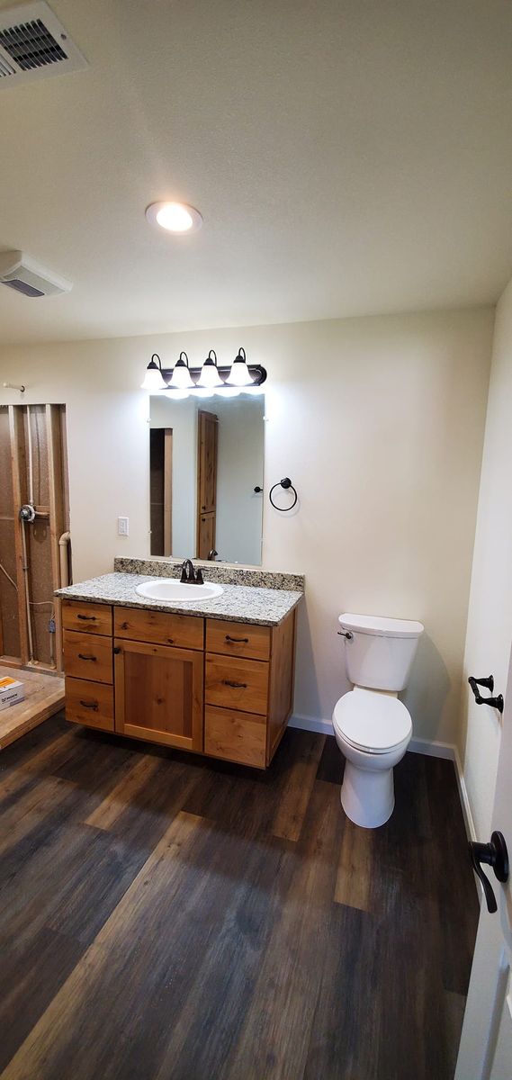 Bathroom Renovation for S&R Family Construction LLC in Winston, OR