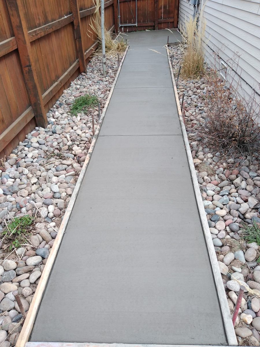 Sidewalk/Walkways Installation for RE Concrete LLC in Grand Junction, CO