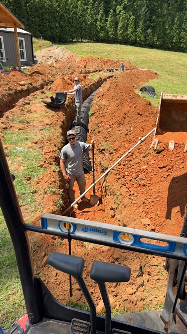 Sewer Line Replacement for New Horizon Environmental Services in Dawsonville, GA