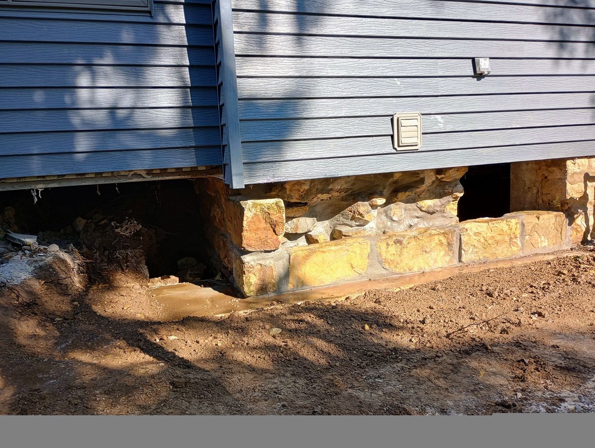 Minor Foundation Repair for To the Point Masonry in Spring Valley, WI