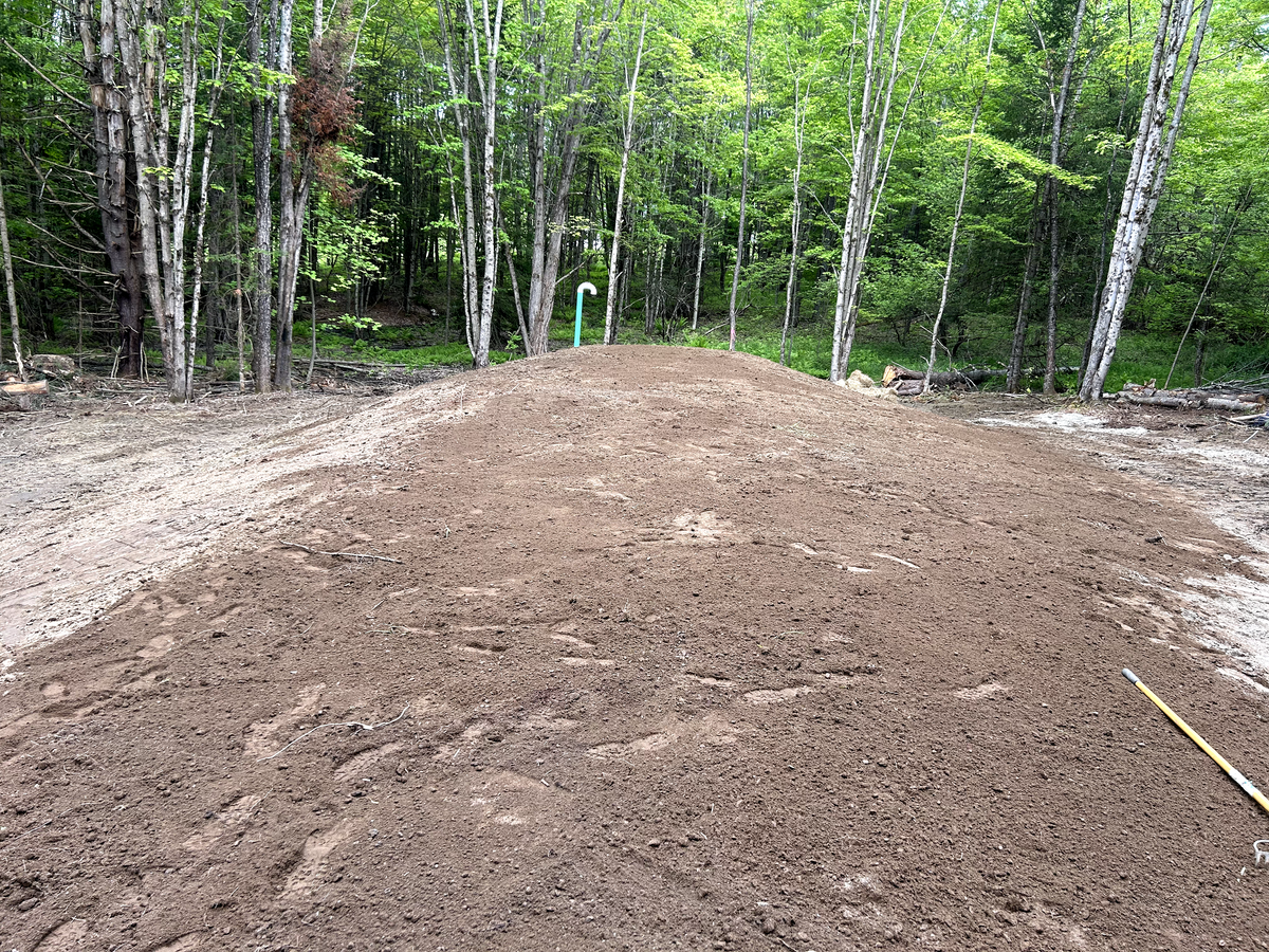 Land Grading for Andy Naylor Excavation in Johnson, VT