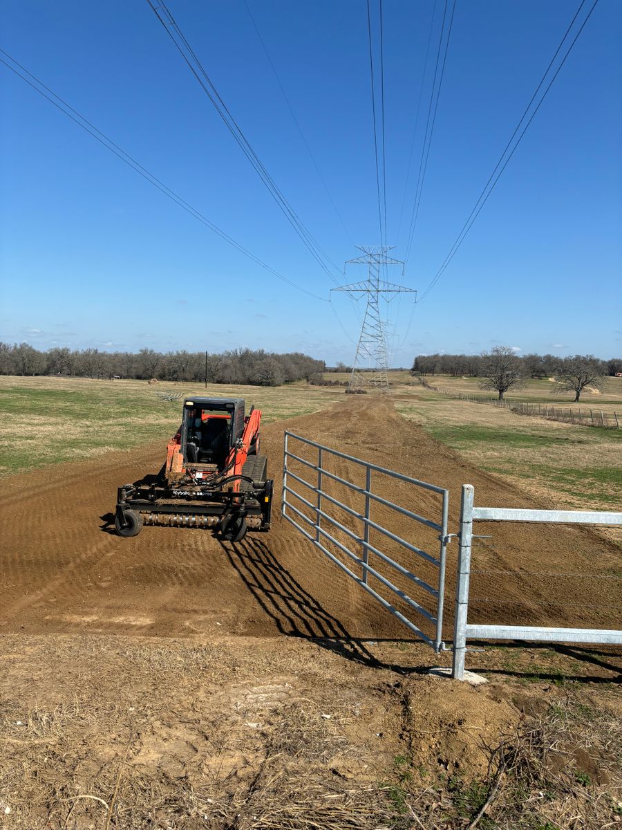 Ground Preparation for Elite Seed and Erosion LLC in McDade, TX
