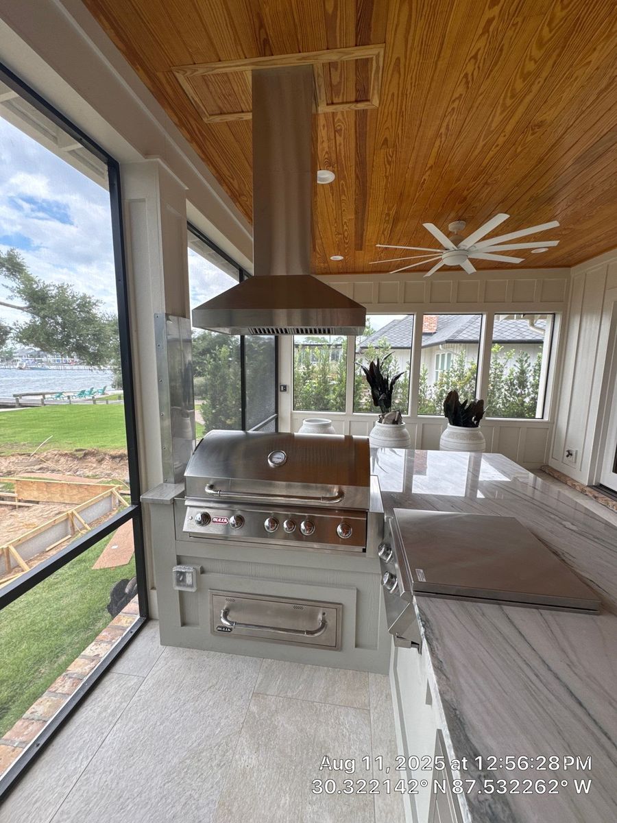 Outdoor Kitchen Construction for MDP Elite Services LLC: Custom Home Builder & Renovation Contractor in Baldwin County, AL in Baldwin County, AL