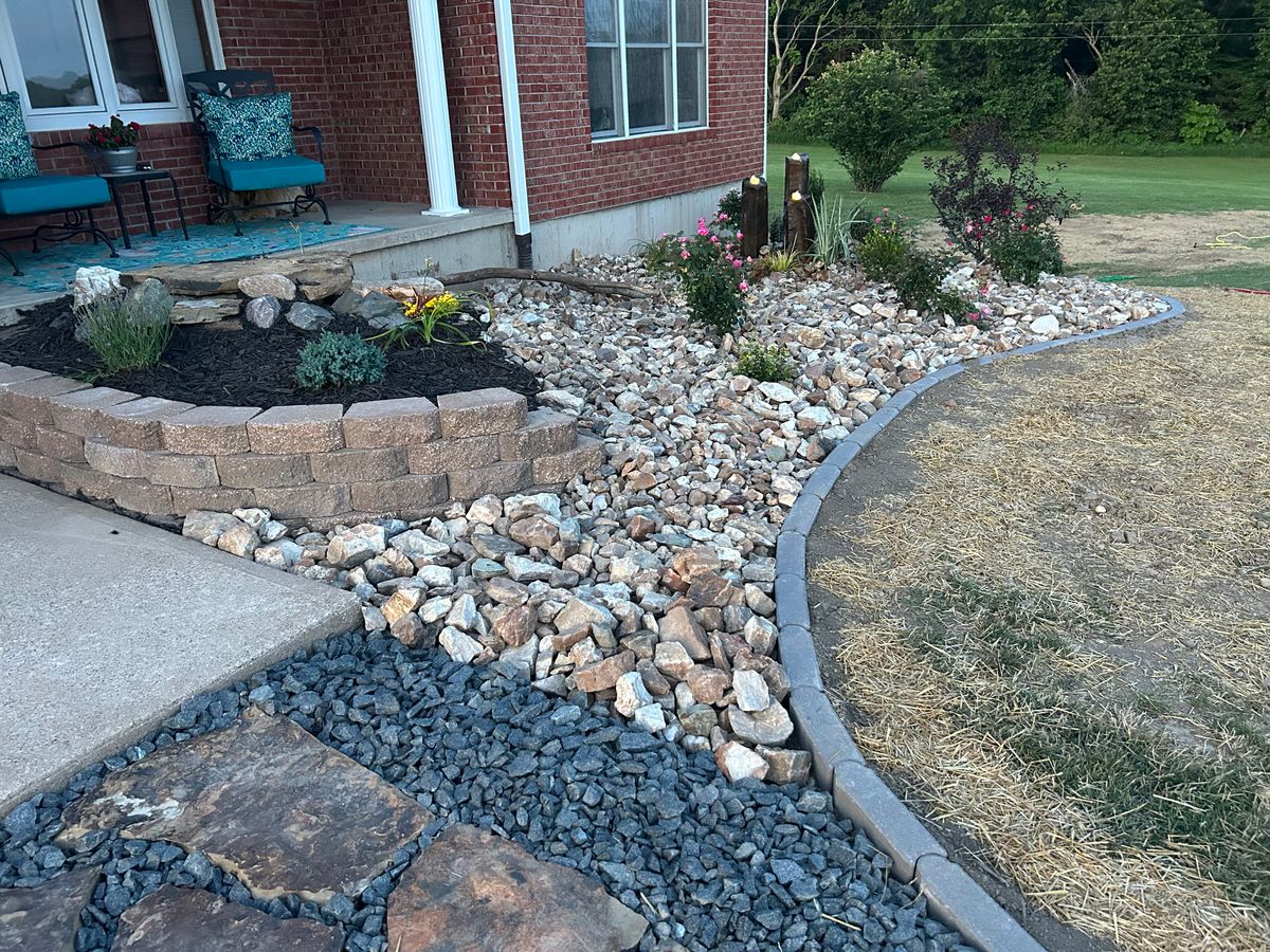 Custom Waterfall Installations for Hawes Design & Build in Hannibal, MO