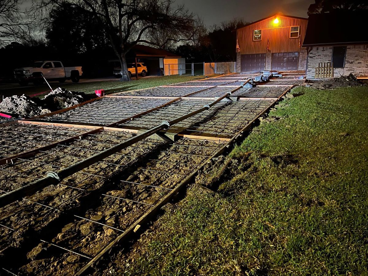 Concrete Slab Construction for Rytren Concrete in Pearland, TX