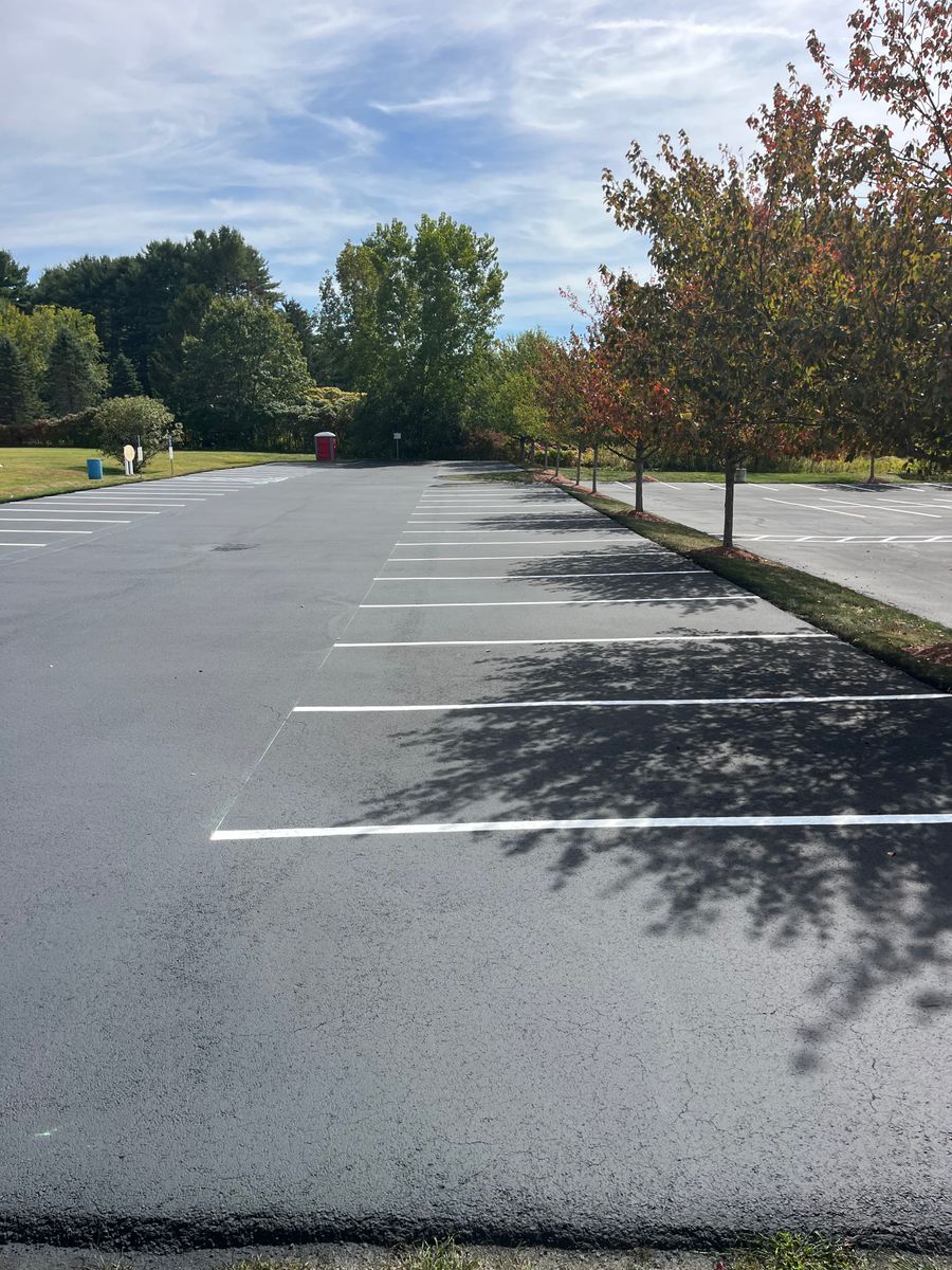 Striping for Cates Sealcoating and Striping in Charlton, MA