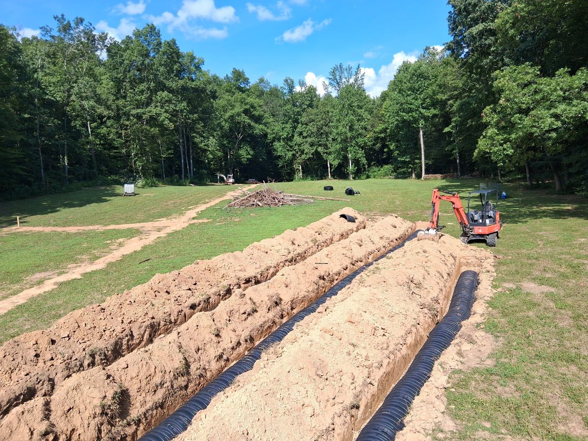 Trenching and Utilities Installation for Willetts Excavation & Septic in McMinnville, TN
