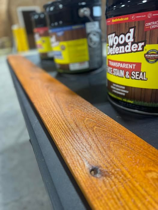 Deck & Fence Staining for Risner Construction in De Motte, IN