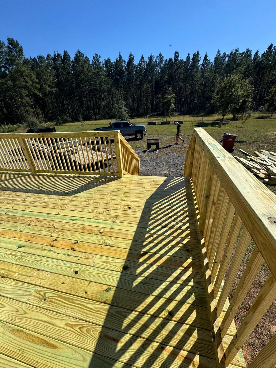 Deck and Patio Installation for C&G Fencing and Outdoor Services in Pensacola, FL