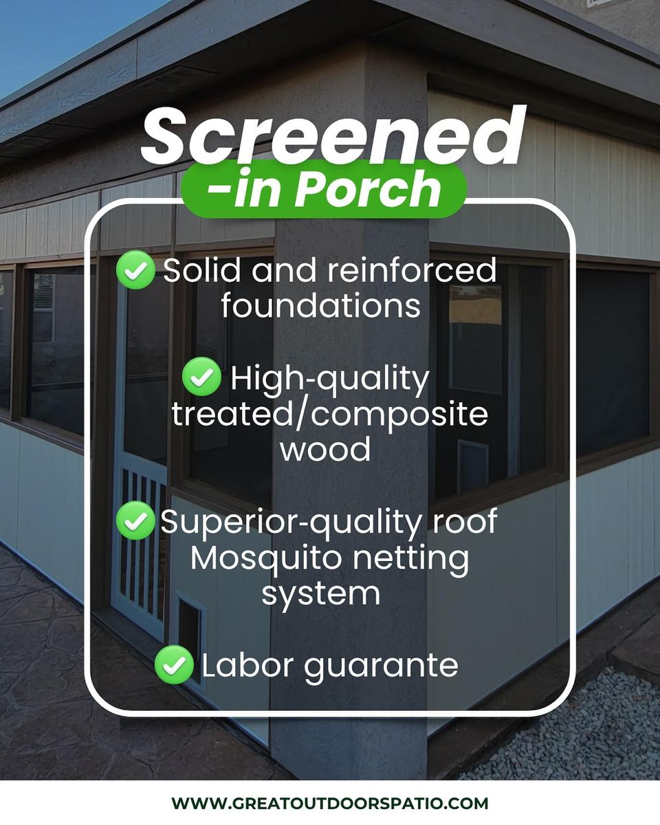 Room Additions for Great Outdoors Patio Projects in El Paso, TX