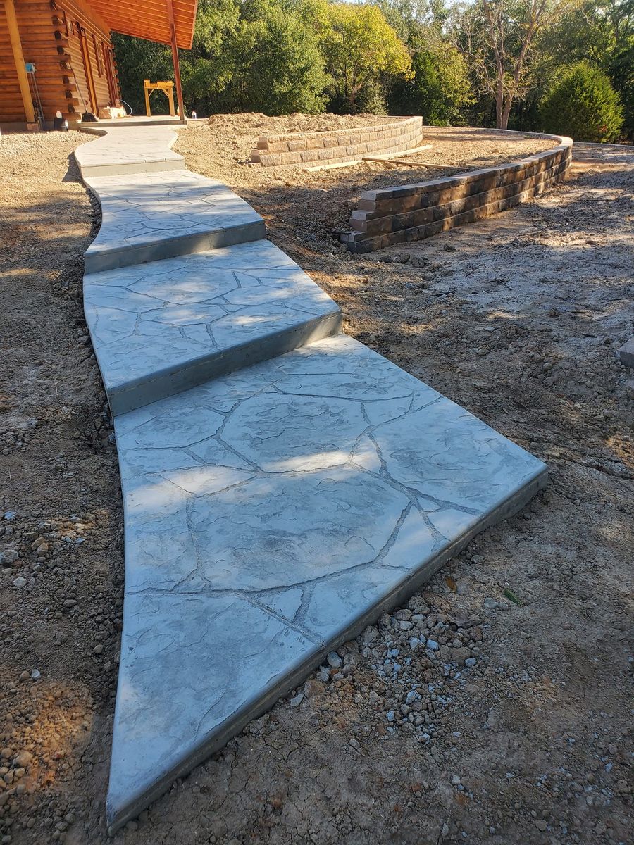 Stair Design & Installation for JDS CreteWork in Quinlan, TX