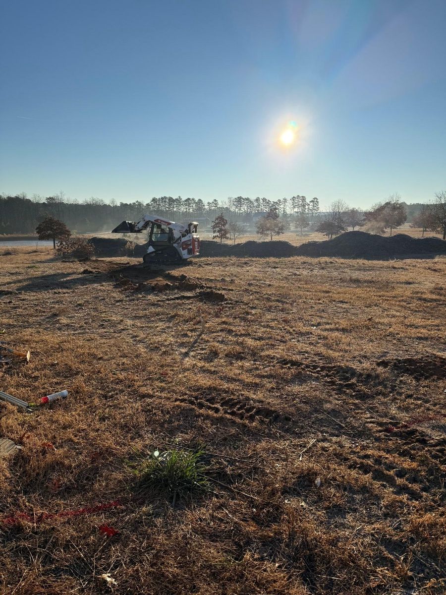 Skid Steer Work for Advantage Rental And Services in Youngsville, NC