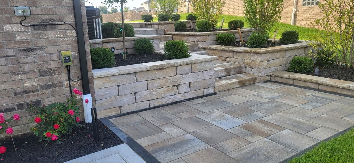 Patio Design & Construction for JA Landscaping in Washington, MI