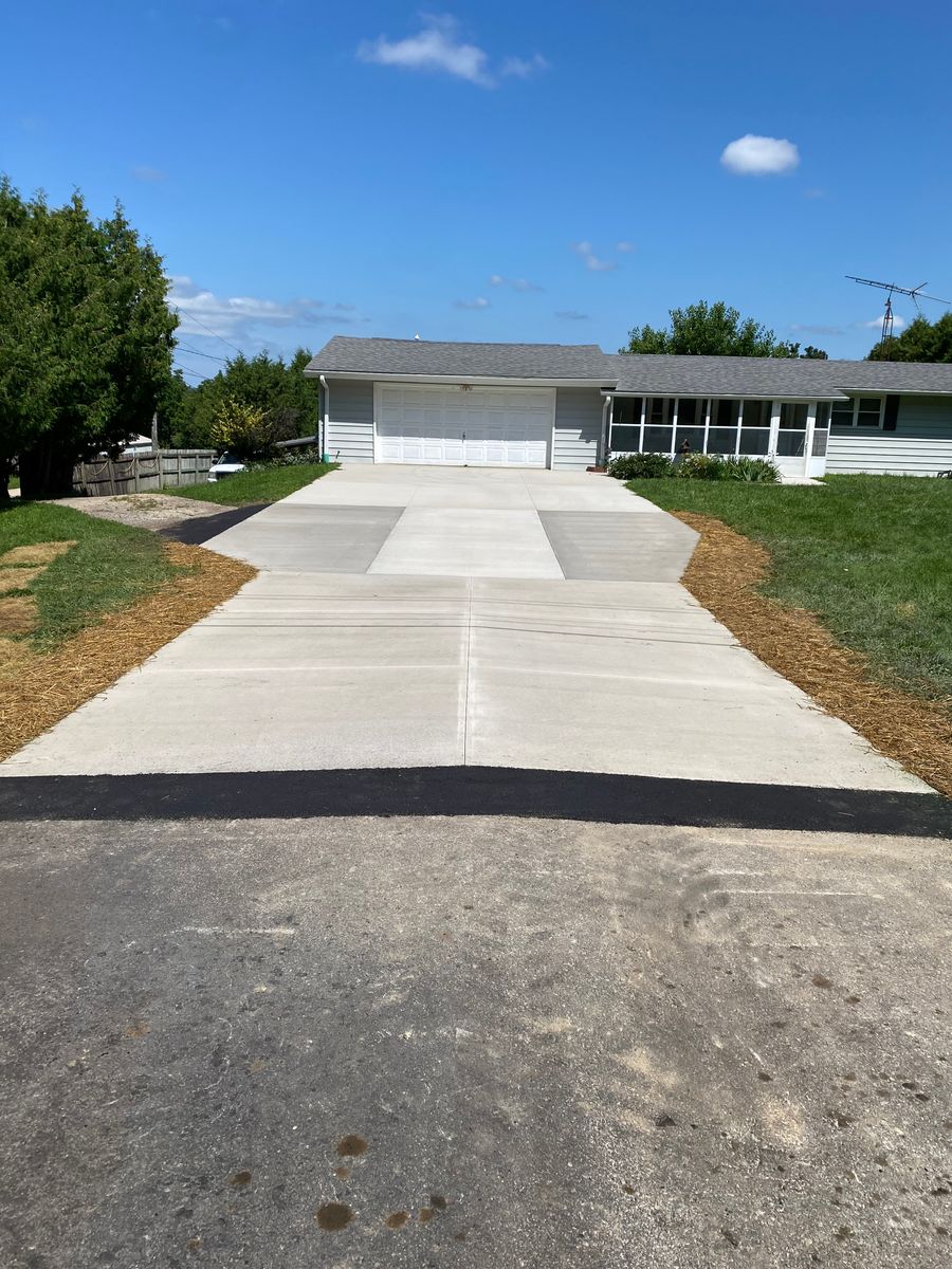 Driveway Install for TDC Excavating in Dubuque, IA