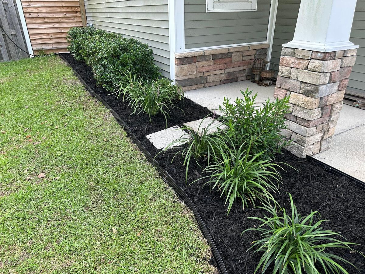 Mulch Installation for Nature Tones Landscaping & Hardscaping in Hampstead, NC