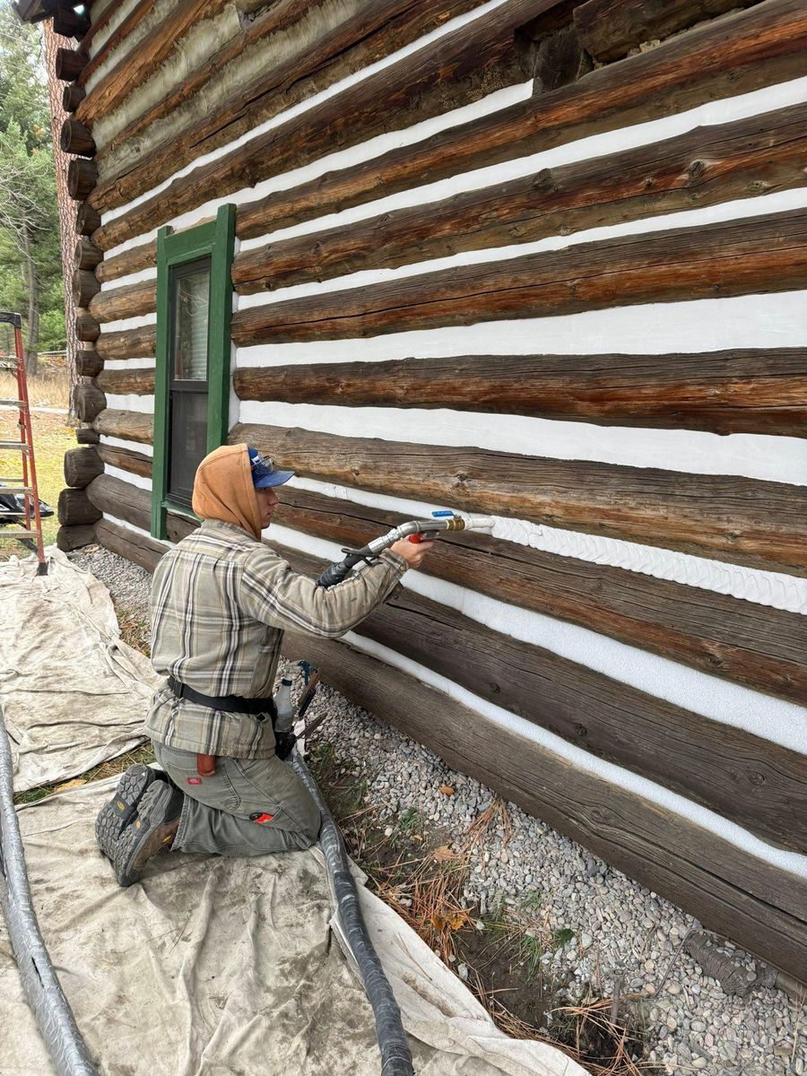 Staining for True Blue Logworks LLC in Corvallis, MT