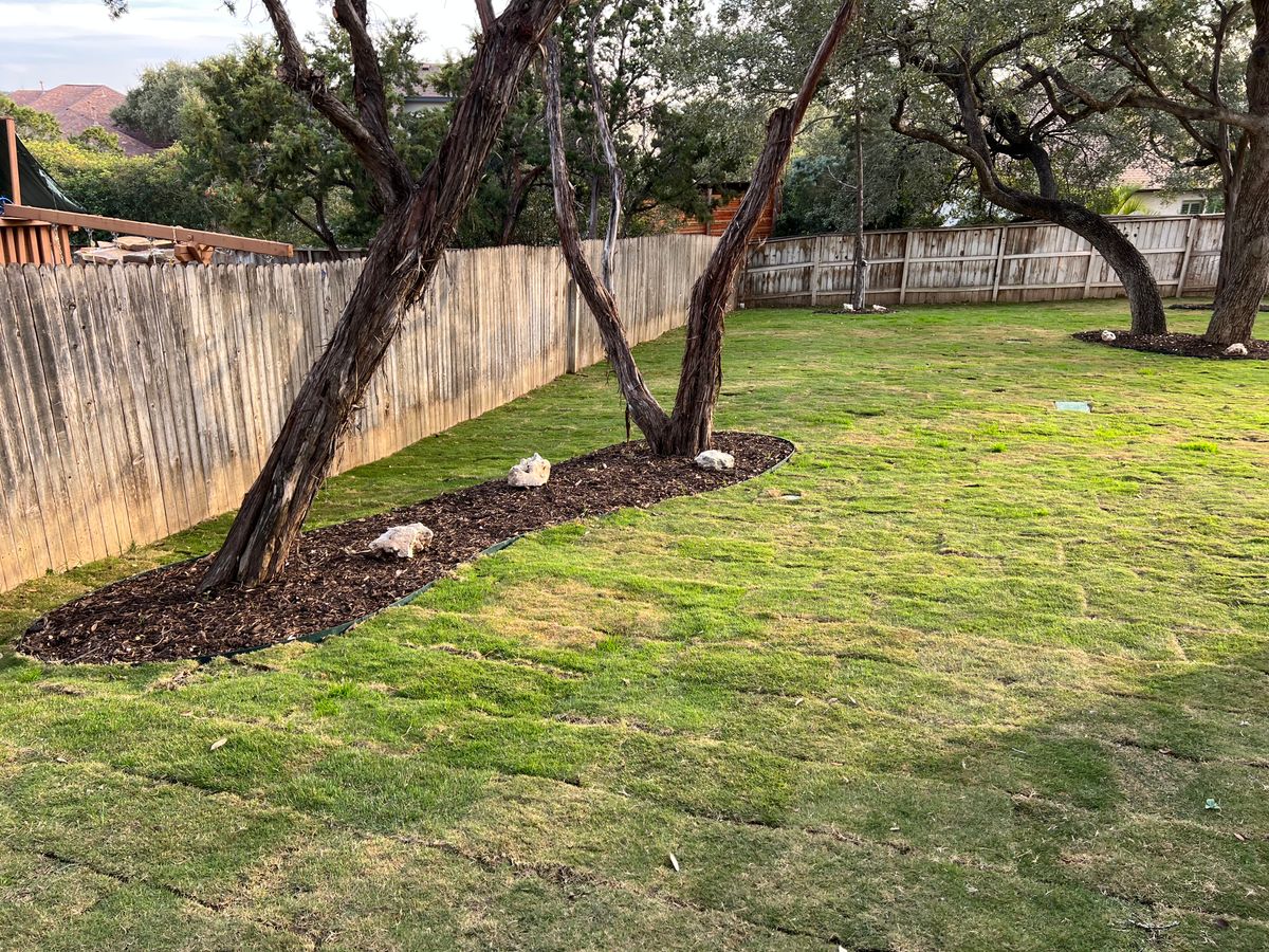 Mulch Installation for DR Landscape in San Antonio, TX
