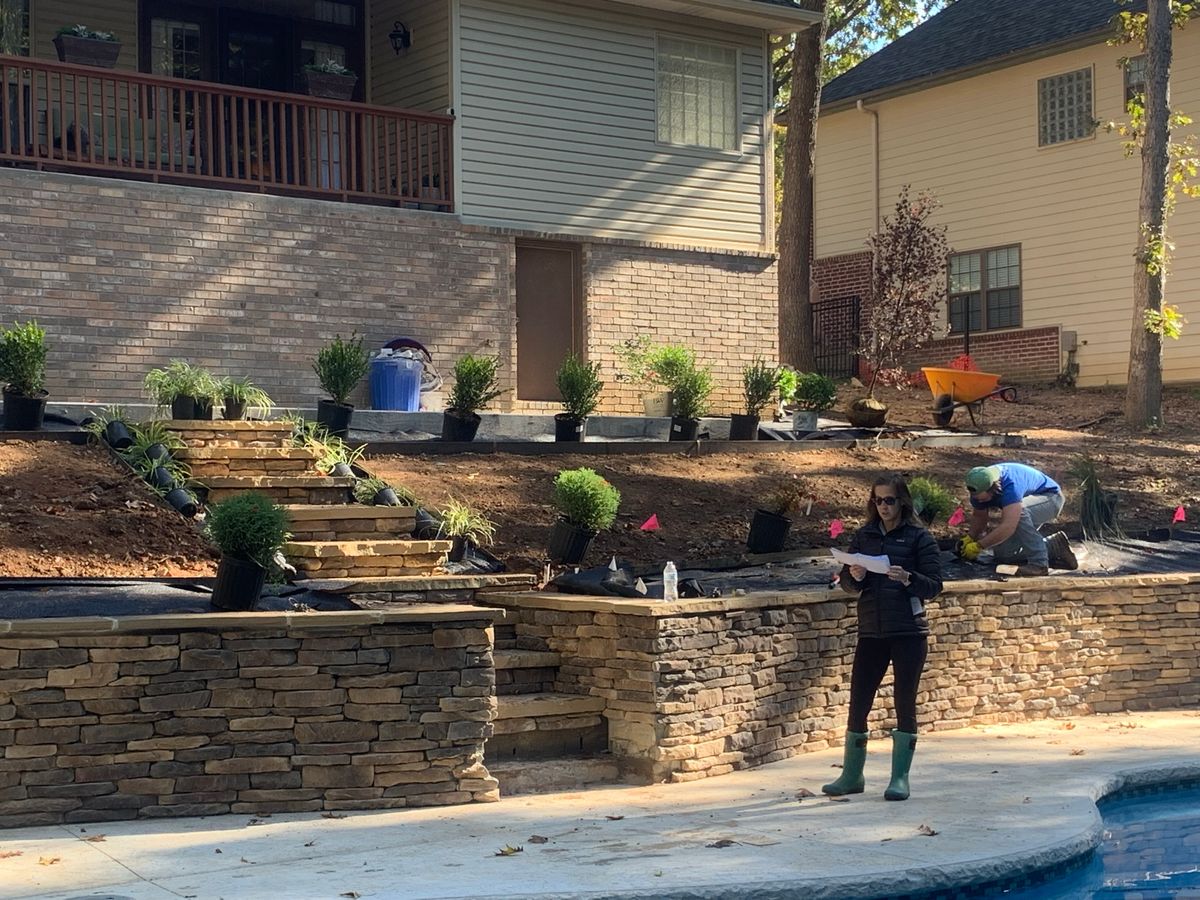 Landscape Design and Installation for Hydrologic Designs LLC in Rogers, AR