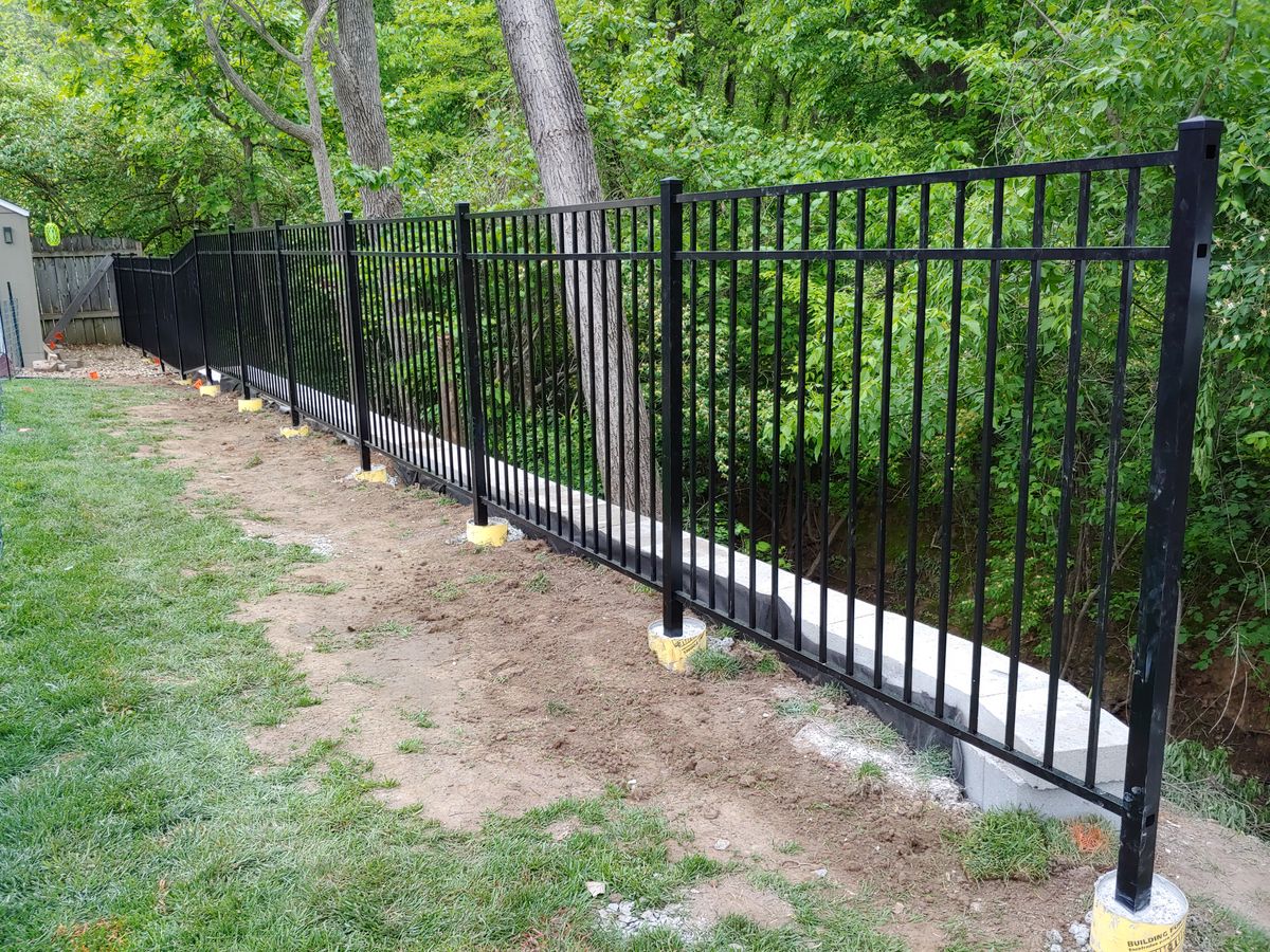 Fence Installation for VQ Land & Stone in St. Louis, MO