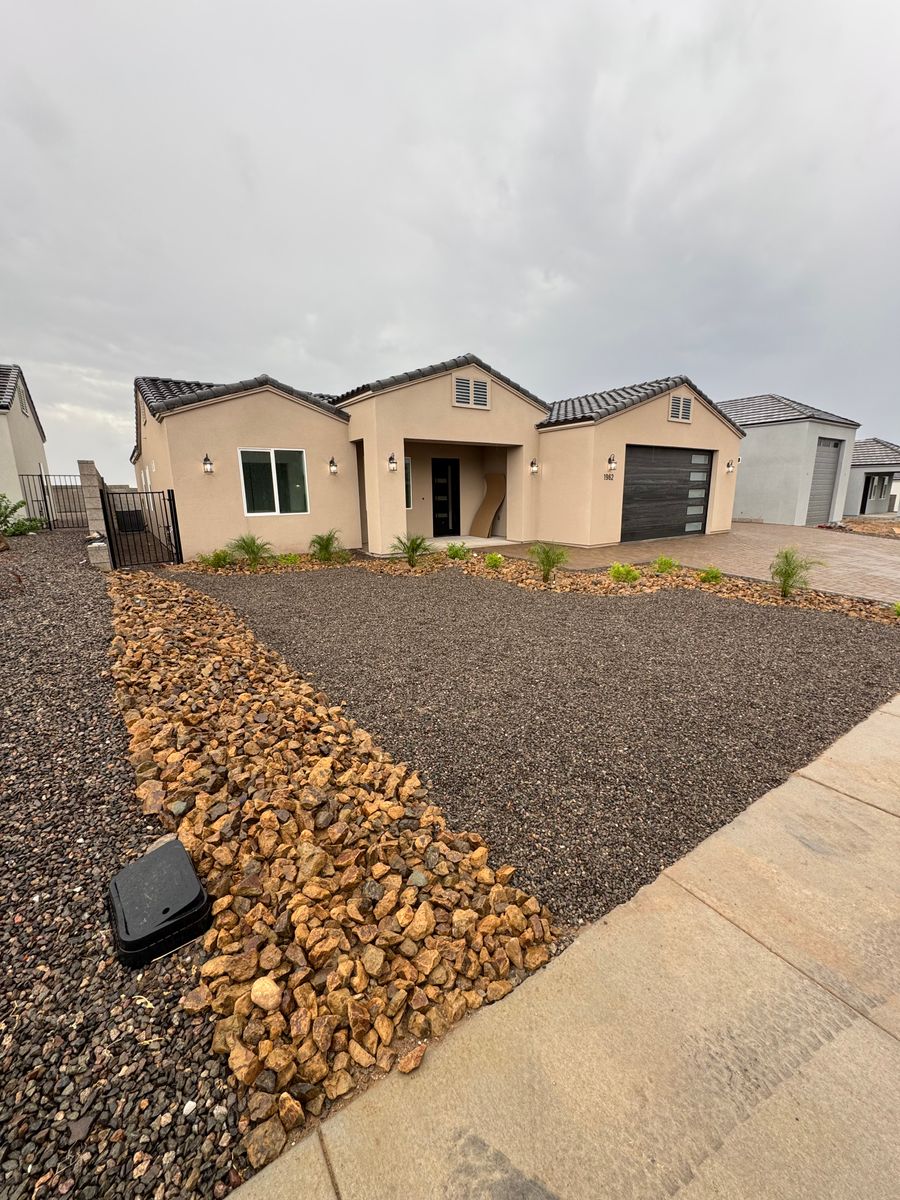 Landscape Installation for Brothers Quality Construction in Fort Mohave, AZ