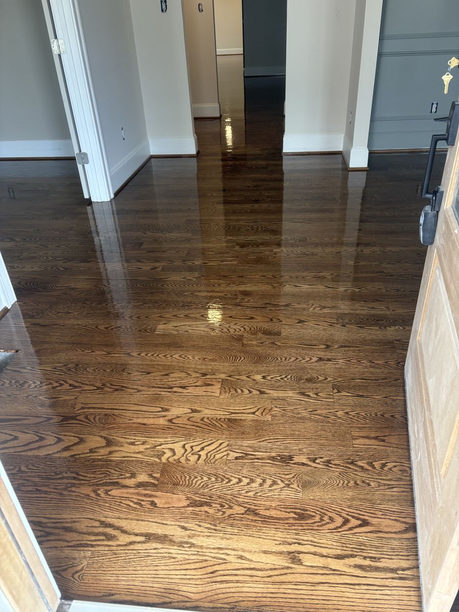Refinishing hardwood flooring for Jason Tench Flooring LLC in Richmond, VA