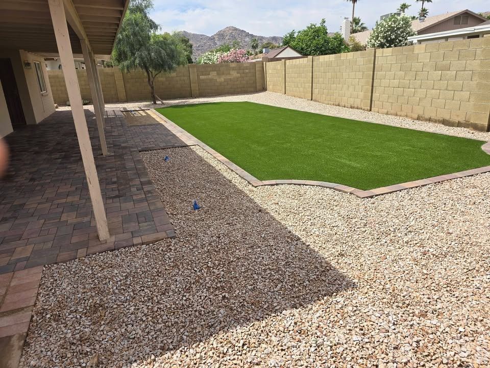 Hardscape Installation for WHAT! Luxury Landscapes, LLC. in Chandler, AZ
