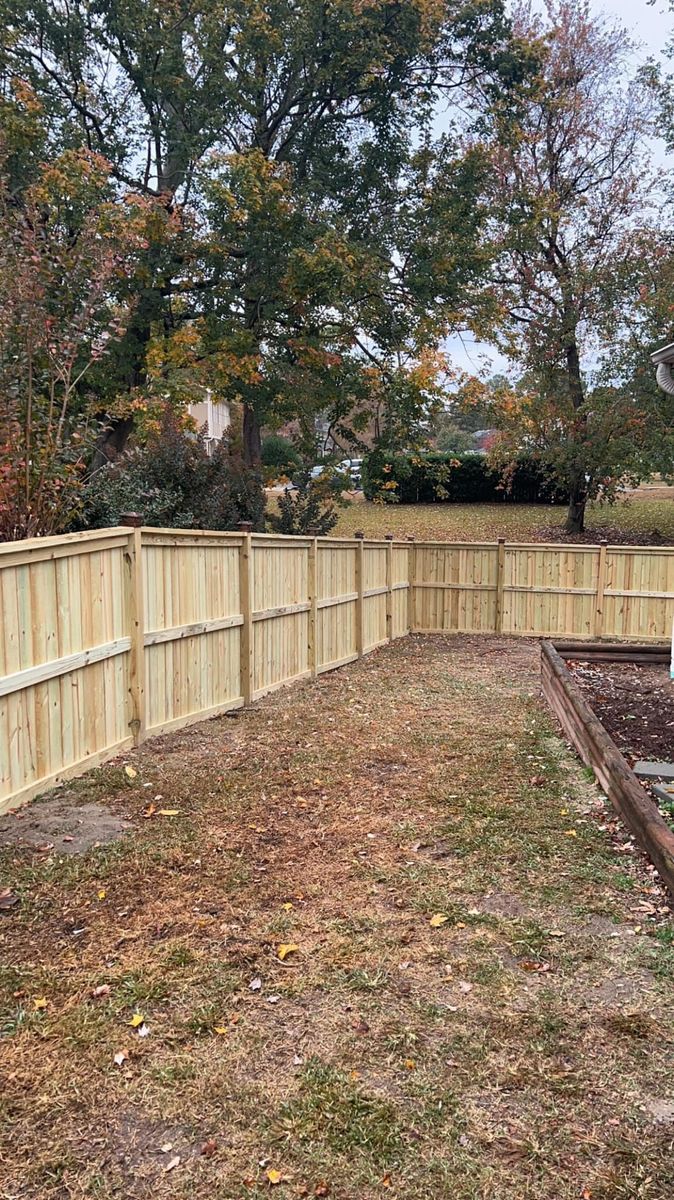 Fence Installation for TG Fencing LLC in Farmville, NC