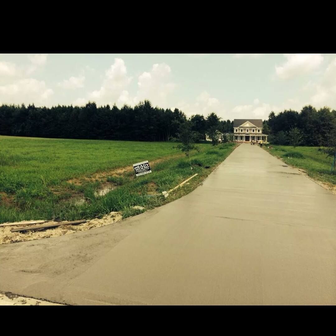 Concrete Driveway installation for Concrete Cowboyz in Greenville, NC
