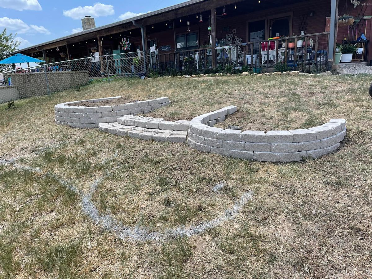 Retaining walls for CrossCut in Kempner, TX