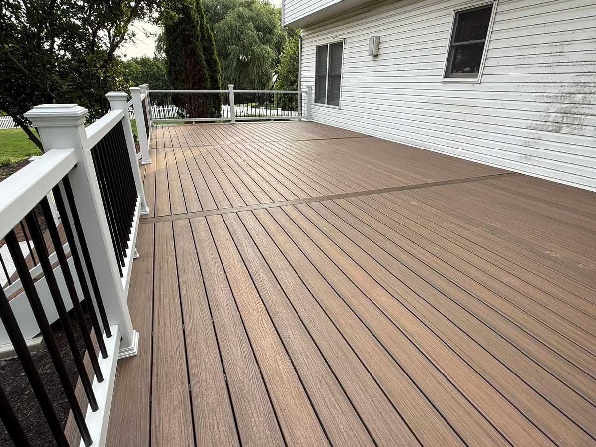 Deck and railings for Doxa Construction Inc. in Royersford, PA