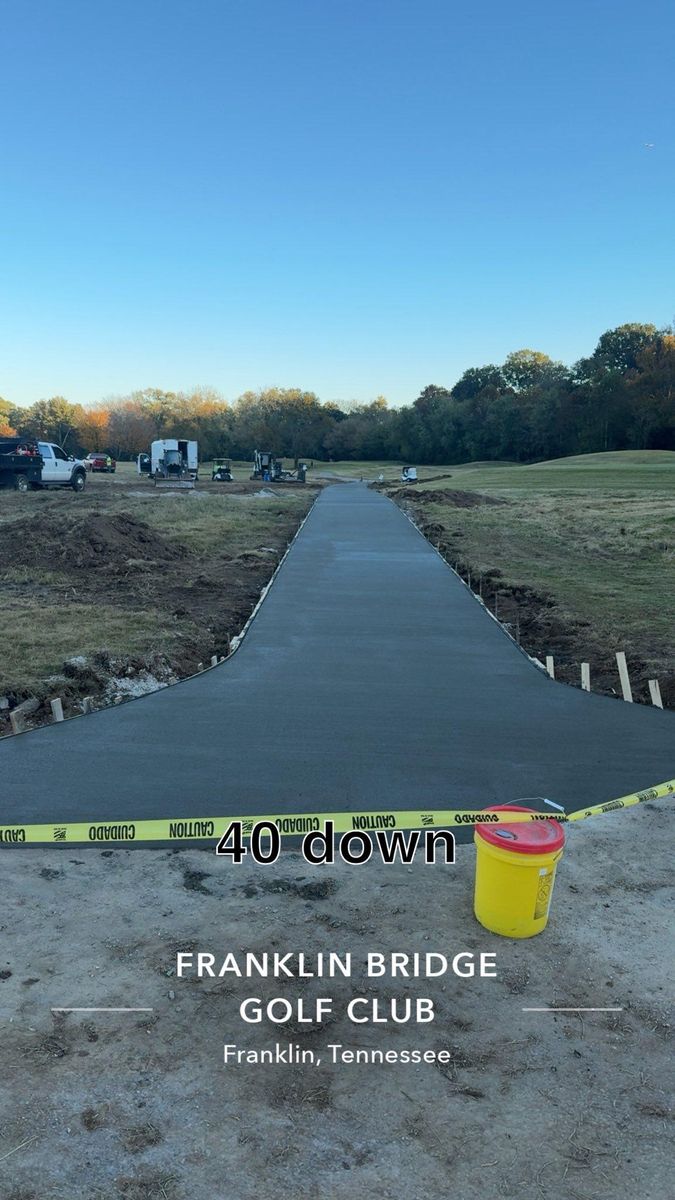 Concrete for Mangrum’s Concrete in Franklin, TN