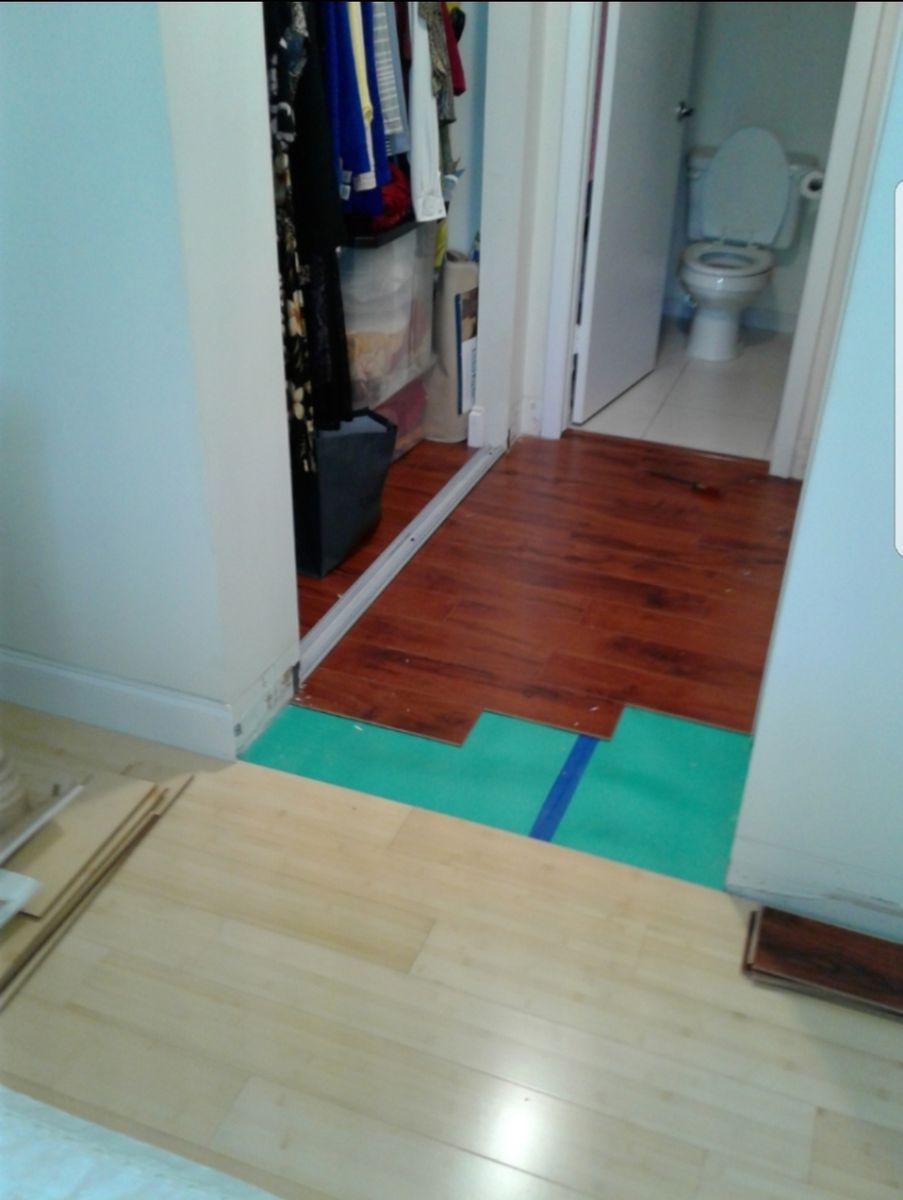 Wood floor installation for M&A Construction in Southwest Ranches, FL
