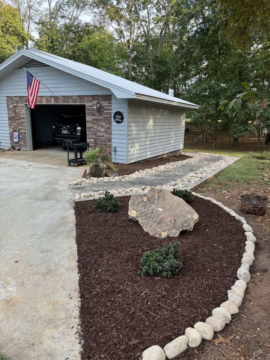 Landscape Installation for Peach State Landscaping in Hartwell, GA