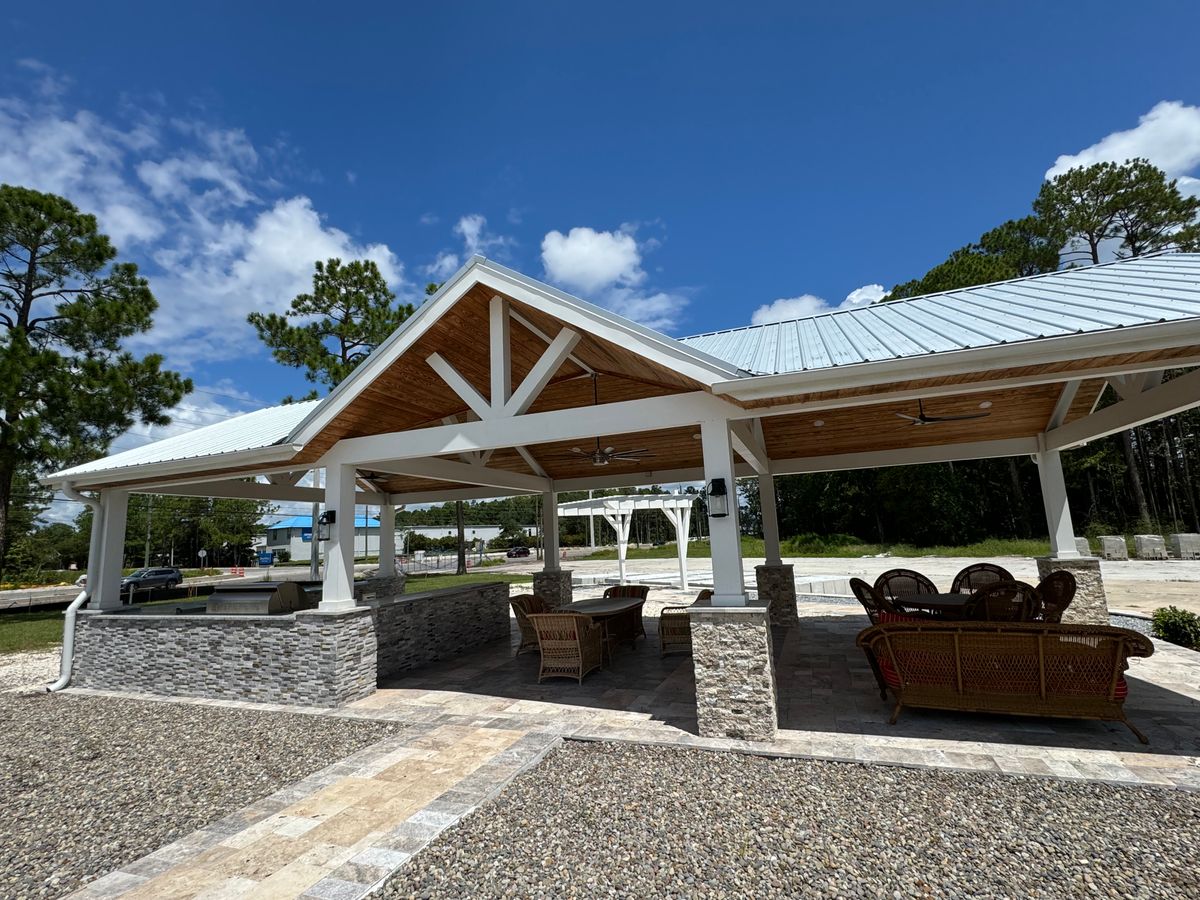 Pavillion and Pergola Construction for MI Contracting LLC in St. Augustine, FL