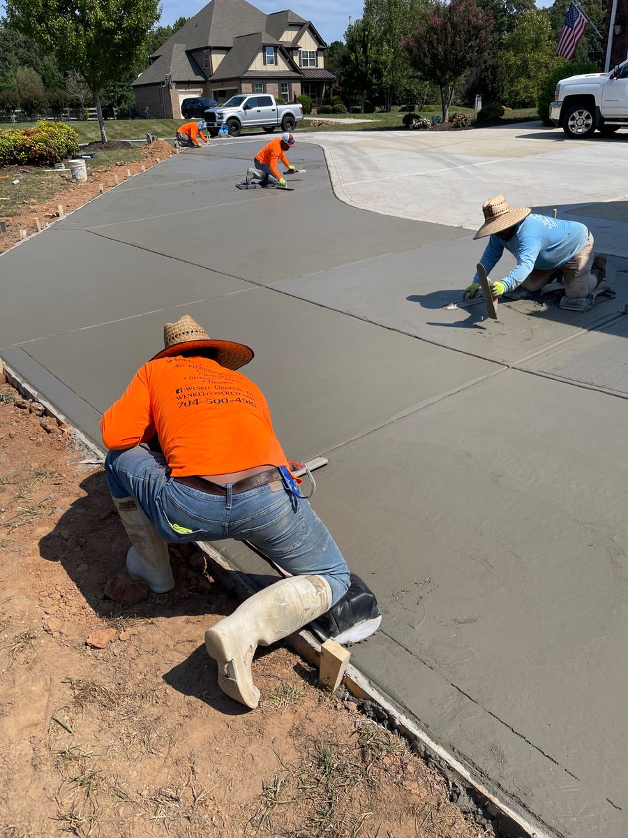 Driveway Construction for Wenkel Concrete, LLC in Sherrills Ford, NC