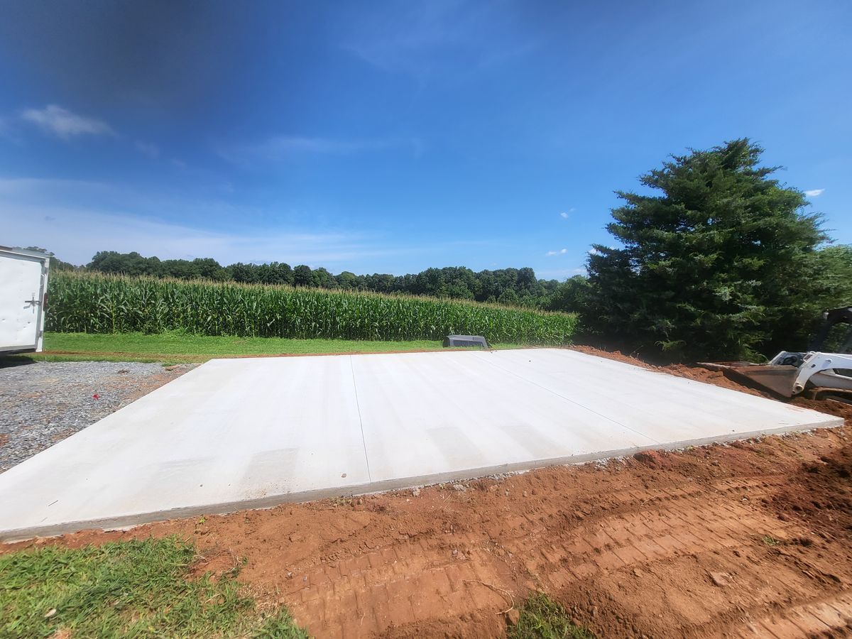 Commercial Concrete Work for Miilan Construction in Boonville, NC