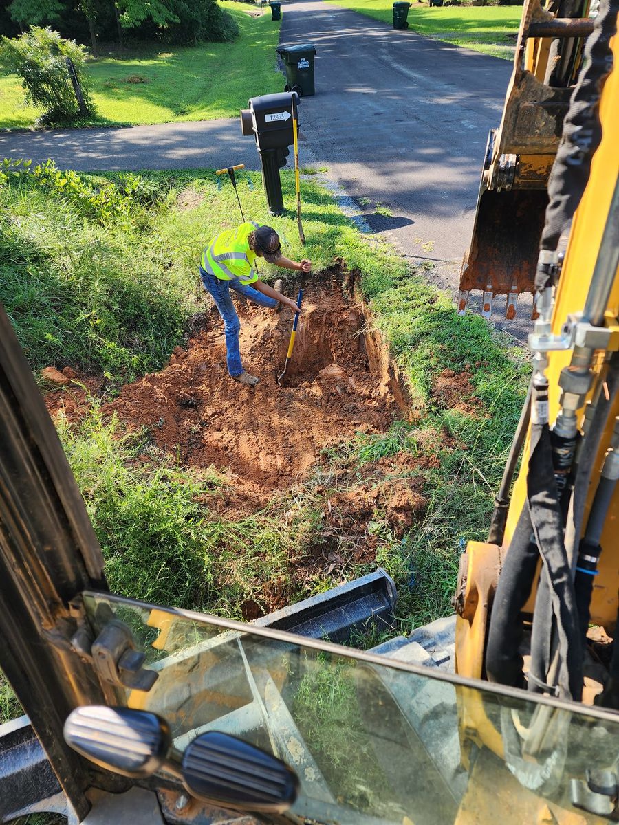 Foundation Digging for Swift Creek Construction in Chesterfield County, VA