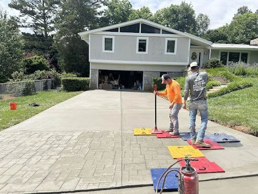Stamped Concrete Installation for Cruz Concrete Atlanta in Atlanta, TX