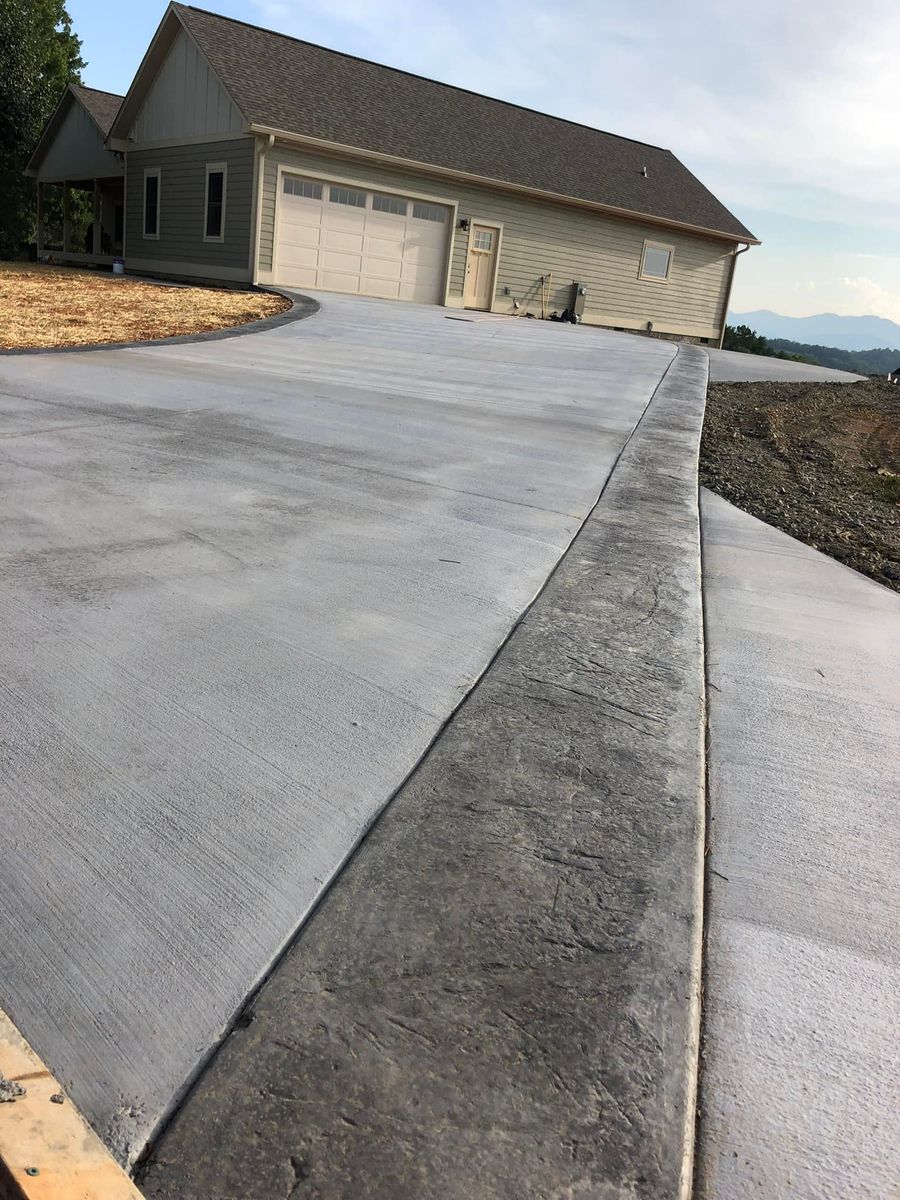 Driveway Construction for Bass Concrete LLC in Weaverville, NC