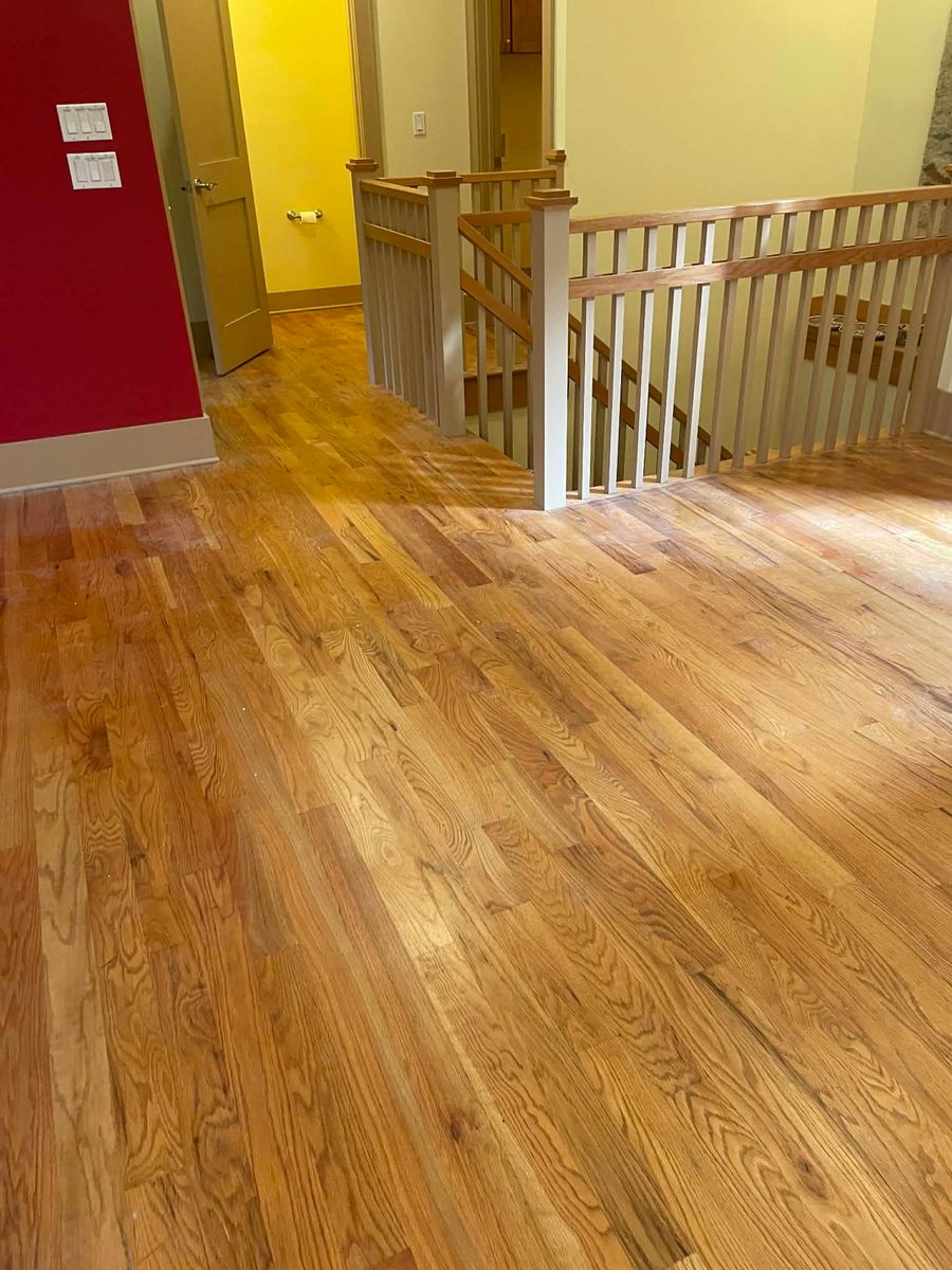 Wood Floor Refinishing for C4 TrueVision Renovations in Asheville, NC