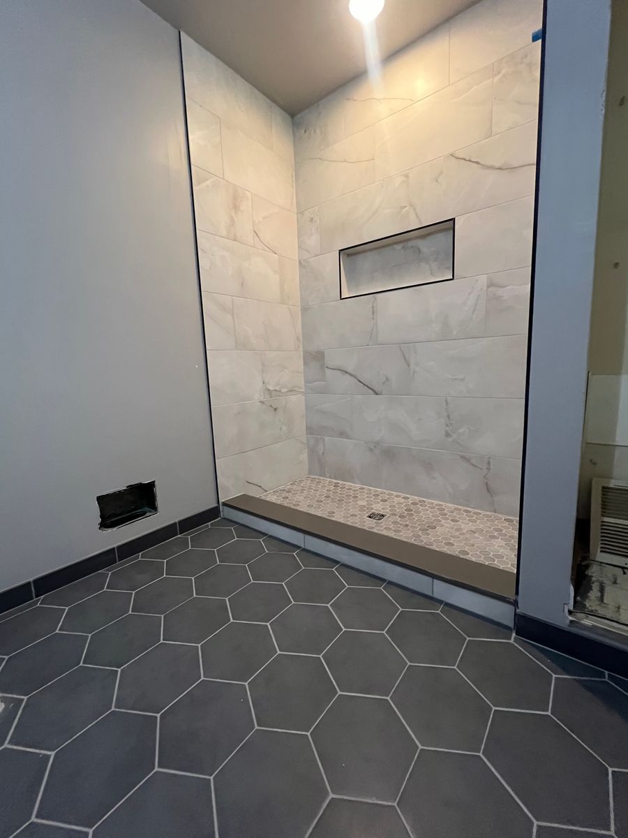 Custom Tile Installation for Northern Tile in Richmond, MI