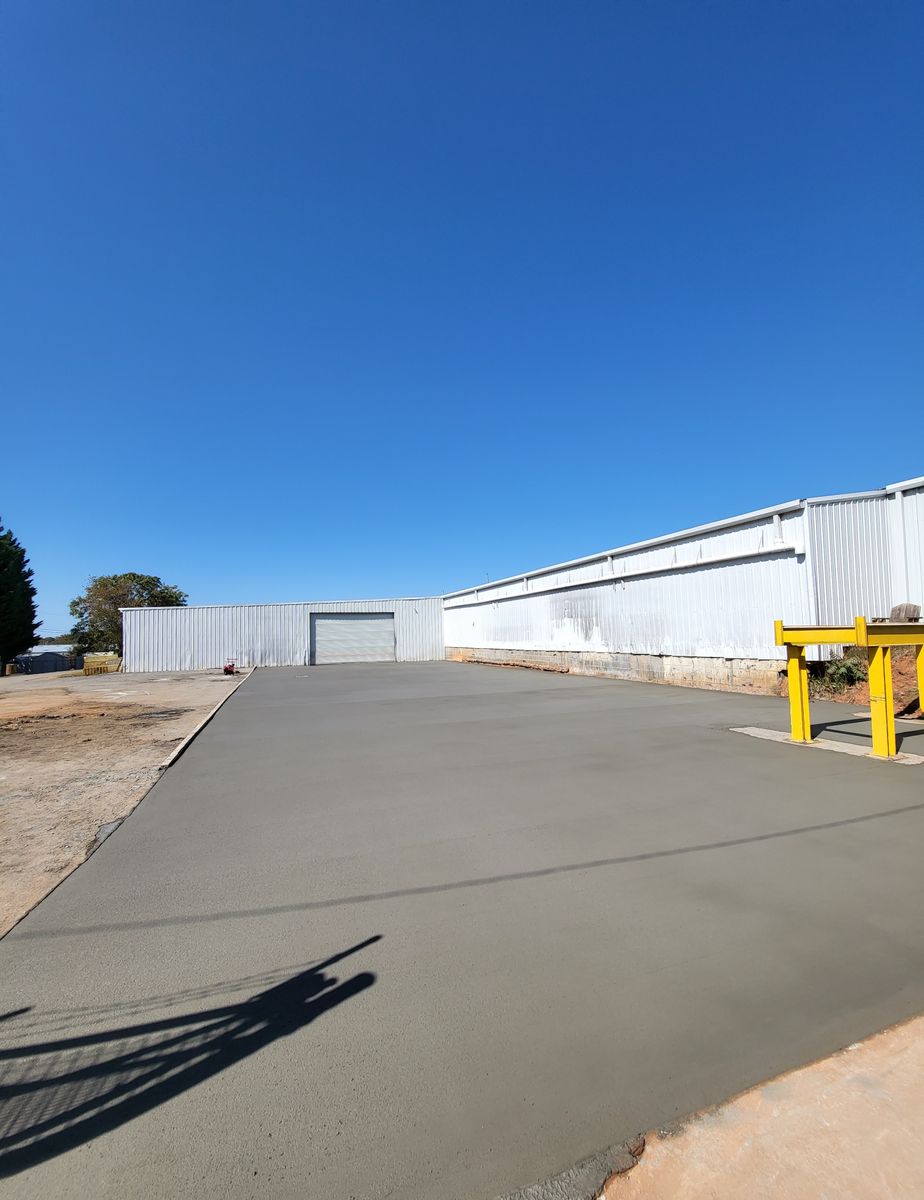 Concrete Slab Construction for Miilan Construction in Boonville, NC