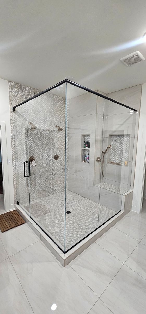 Custom Glass Installation for Topline Glassworks in Overland Park, KS