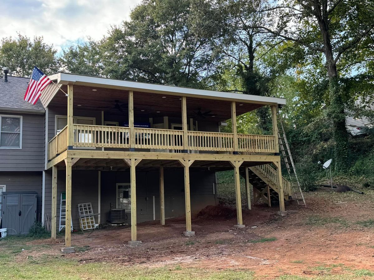 Deck Builds for Reed Construction Services LLC in Cartersville, GA
