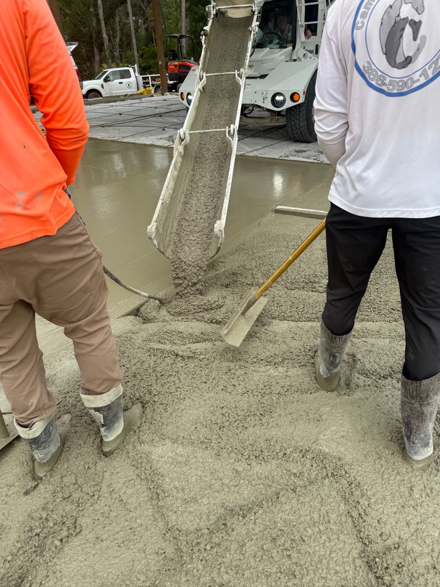 Concrete Slab Construction for Cameron Enterprises in Live Oak, FL
