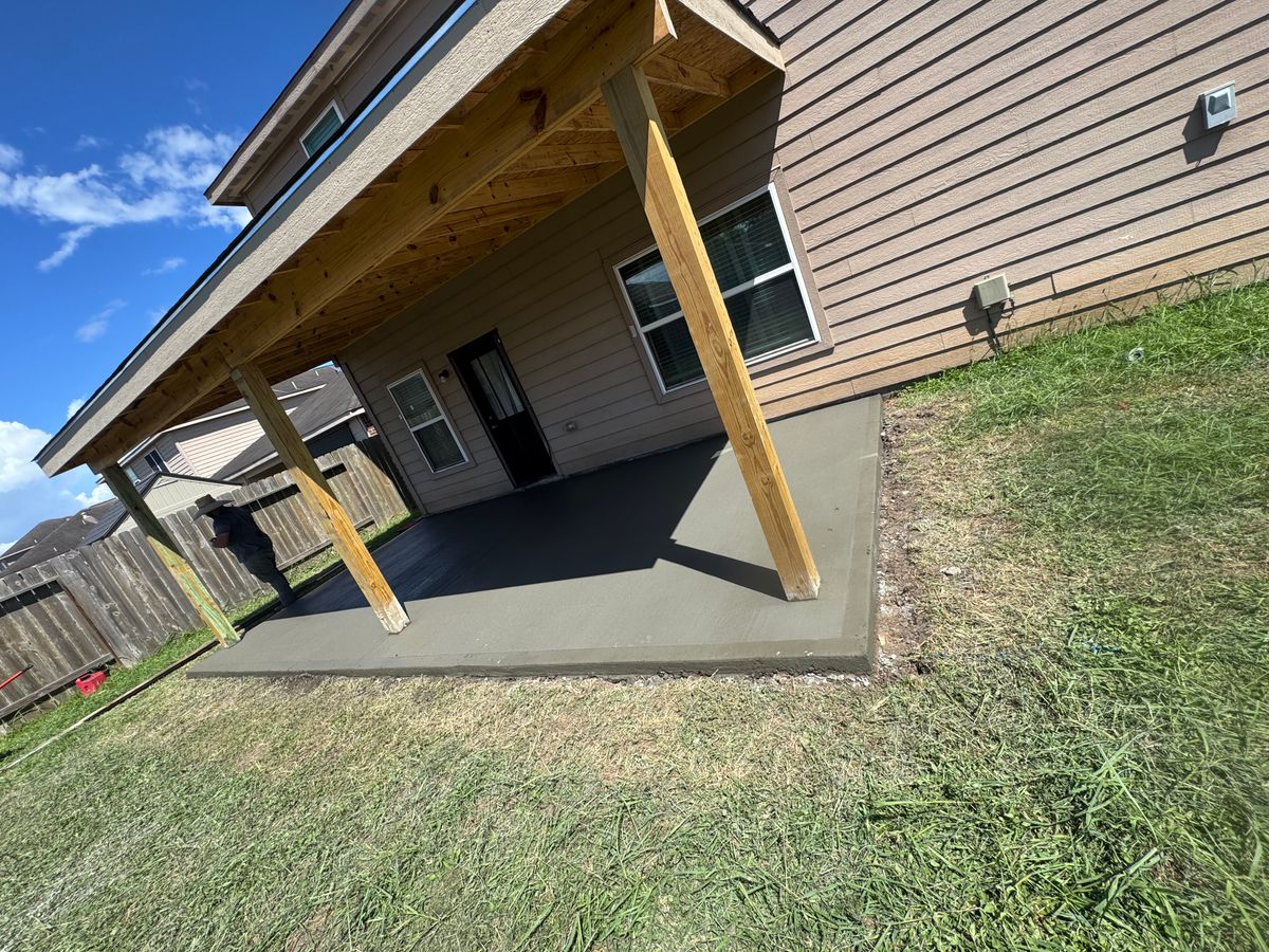 Patio Design & Installation for NG Concrete Services in Houston, TX
