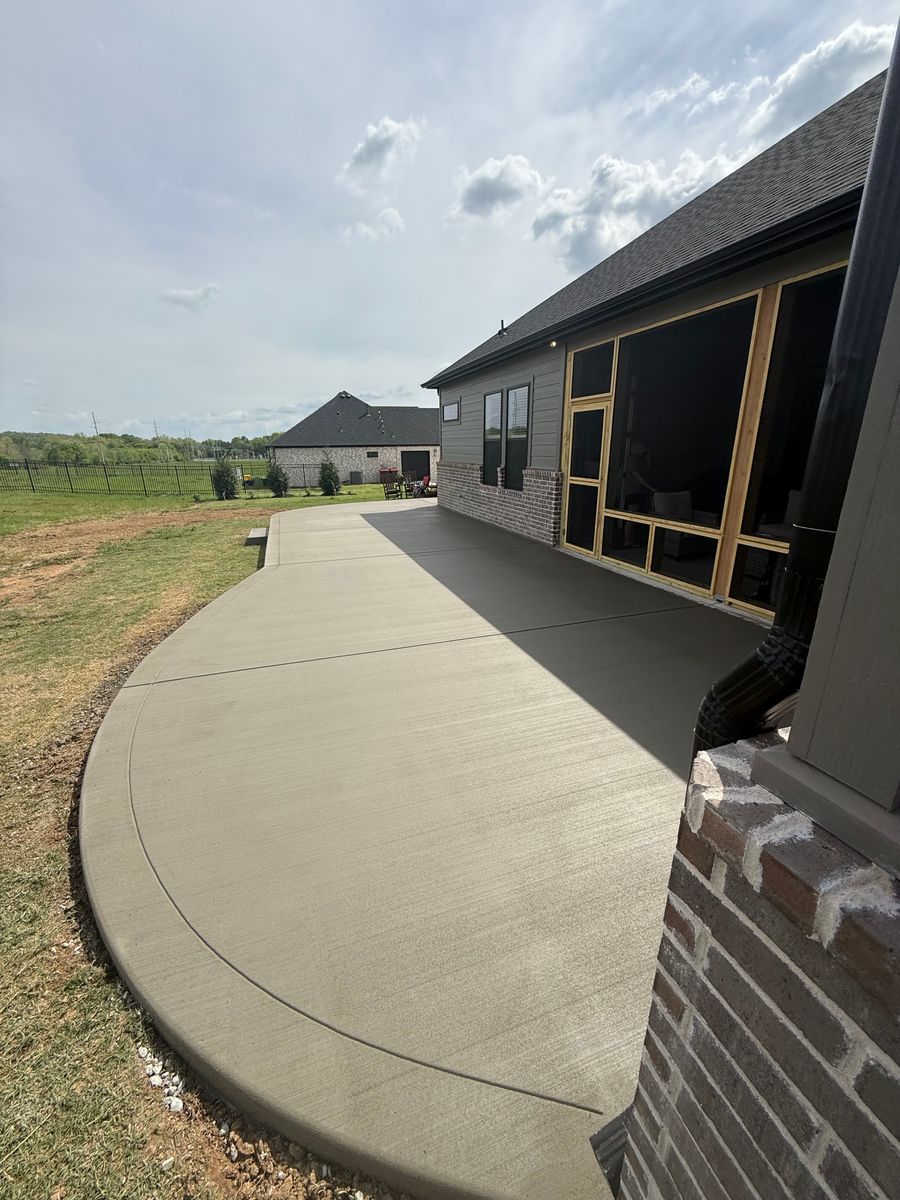 Patio Design & Installation for Modern Concrete LLC in Lowell, AR
