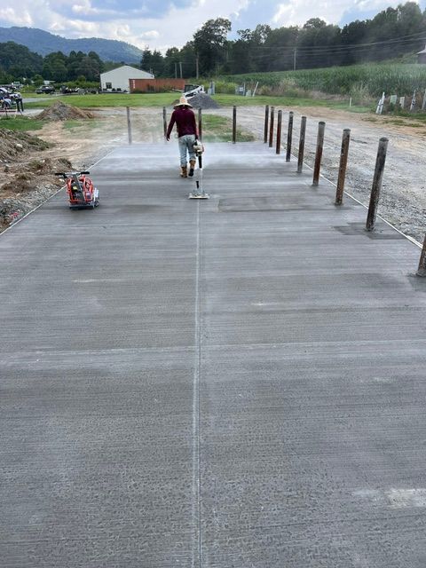 Concrete Slab Construction for A&J Concrete Service in Knoxville, TN