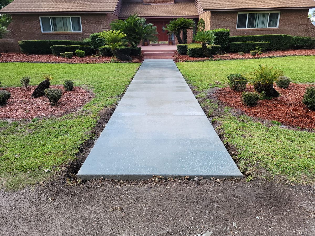 Sidewalk Installation for Downer Site Services in Sanford, FL